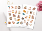 Preview: Waldtiere Sticker Set